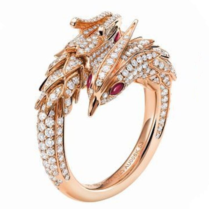 แหวนมังกรฟินิกซ์-cz-คริสตัลแวววาวสำหรับผู้หญิงกลวงออกแกะสลักแหวนนิ้ว-squama-เครื่องประดับแฟชั่นมีลวดลาย-punk-หญิง2023