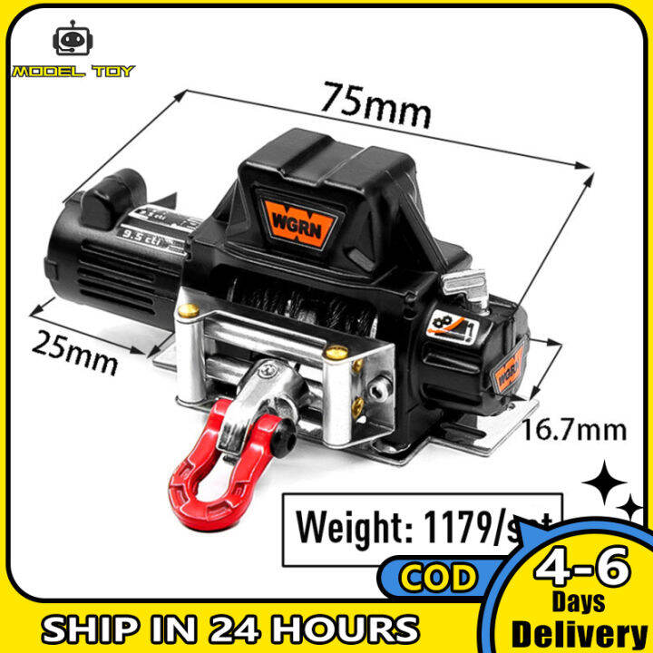 จัดส่งรวดเร็วรถ-rc-กว้านไฟฟ้าเครื่องกว้านโลหะอุปกรณ์เสริมที่อัปเกรดแล้วเข้ากันได้กับ-scx-10-90046-d90-traxxas-trx4-redcat