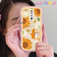 Jjlingji เคสสำหรับ Xiaomi POCO X2 POCO F2 Redmi เคส K30แฟชั่นลายดอกไม้ลวดลายคลื่นกันกระแทกแบบใสนิ่มเคสมือถือเคสโปร่งใสลายกล้องถ่ายรูปความคิดสร้างสรรค์เคสป้องกันซิลิกาเจล