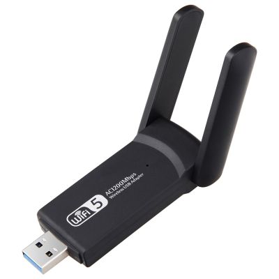 ไร้สาย USB อะแดปเตอร์วายฟาย1200Mbps LAN ยูเอสบีอีเธอร์เน็ต USB 2.4G 5G Dual Band WIFI Jaringan Kartu เครื่องอุปกรณ์เชื่อมต่อกับ WIFI