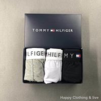 TOP☆﹍ 3PCS TOMMY HILFIGER cotton boxer four corners new men man underwear made pure gift boxes