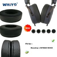 อะไหล่จุกหูฟังสำหรับ Massdrop X Hifiman HE4XX เขา4XX 4 XX ชิ้นส่วนชุดหูฟังเบาะรองหนัง Sarung Lengan หูฟังที่ปิดหูกำมะหยี่