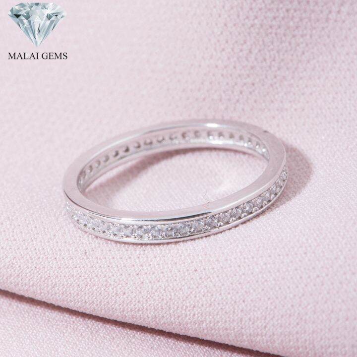 malai-gems-แหวนเพชร-เงินแท้-925-เคลือบทองคำขาว-ประดับเพชรสวิส-cz-รุ่น-151-1r157932-แถมกล่อง-แหวนเงินแท้-แหวนเงิน