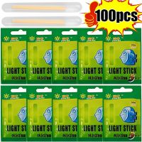 ◑⊙☃ 50/100PCS Fishing Glow Stick 4.5x37mm/ 3.0x25mm Fishing Float Fluorescent Lightstick Light Night Float Rod Lights Fishing Tackle