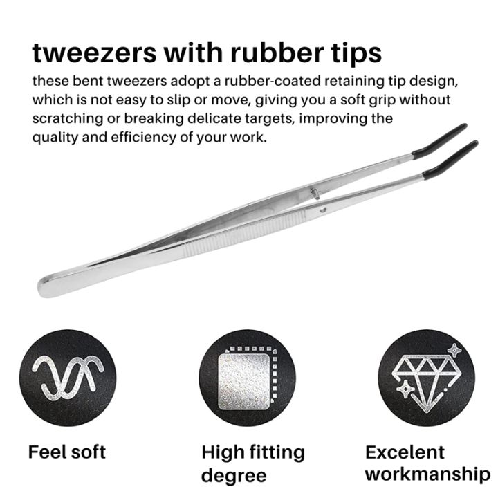 2-pcs-tweezers-curved-bent-rubber-tip-tweezers-stainless-steel-crafts-tweezers-for-lab-jewelry-making