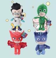 เป็นแผลที่หน้ากาก Pj จาก Catboy Owlette Gekko ของเล่นตุ๊กตาผ้ากำมะหยี่ Boneka Mainan สำหรับเด็กผู้หญิงเด็กน้อย Mainan Baby Budak Lelaki