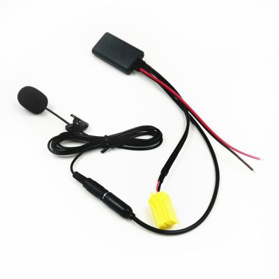 Car Bluetooth 5.0 Aux Cable Microphone Handsfree Free Calling Adapter for Fiat Grande Punto Alfa 159