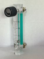 Acrylic Gas Air Oxygen Flow Meter Flowmeter Countor Indicator O2 With Valve Brass Connector 0.1Mpa 1-15L/Min Height 116Mm