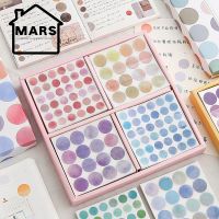 MARS Colorful Round Washi Dots Stickers Roll For Diary Decoration Planner Scrapbook Photo