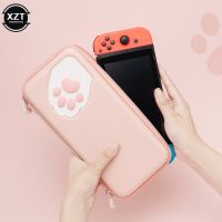 Cute Cat Claw Storage Bag for Nintendo Switch Portable Zipper Bag Hard Shell Water-Proof Protective Case Cases Covers