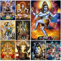 Shiva Hinduism Goddess of India Wall Art Canvas Painting God of Destruction Wall Pictures For Living Room Nordic Poster Unframed