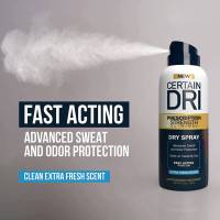 Certain Dri Spray 4.2oz /119g x 1 ขวด Fast Action ดรายสเปรย์ สเปรย์ระงับกลิ่นกาย ระงับเหงื่อ แห้งไว (New Item!!!)