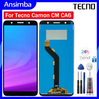 Ansimba จอ LCD แบบดั้งเดิมสำหรับ Tecno Camon ซม. หน้าจอสัมผัสอะไหล่หน้าจอสัมผัสชุดประกอบจอแสดงผล CA6