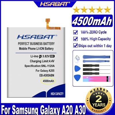 HSABAT EB-A505ABN 4500mAh Battery for Samsung Galaxy A205 A305 A505 A50S A30S A20 A30 A50 Batteries Replacement Parts