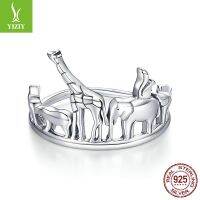 [COD] Cross-border new animal city silver ring personality cute s925 SCR656