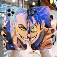 การ์ตูนวันพีชน่ารัก Lu Zoro เคสโทรศัพท์บลูเรย์สำหรับ iPhone 14 Pro Max 14Pro 14 Max ป้องกันการเคาะเคสโทรศัพท์แบบนิ่มสำหรับ iPhone 13 12 11 XR XS 8 7 Plus Se