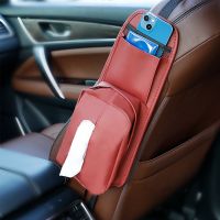fvdbsdv New Car Back Seat Tissue Organizer Storage Bag with Foldable Table Tray Tablet Holder Tissue Box Auto Back Seat Case Accessories