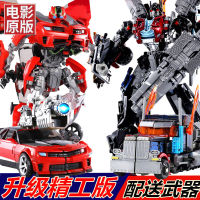 RHI891รุ่นโลหะผสม Bumblebee Optimus Prime รถไดโนเสาร์รถตำรวจหุ่นยนต์รุ่น Transformers ของเล่นเด็ก Boy