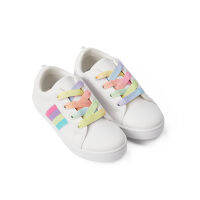 รองเท้าผ้าใบเด็ก Mothercare white rainbow trainers YD019