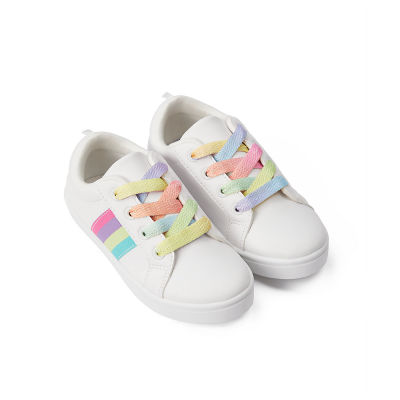 รองเท้าผ้าใบเด็ก Mothercare white rainbow trainers YD019