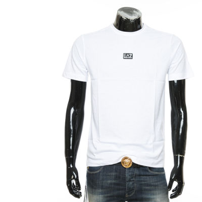 Armani เสื้อยืด EA7สำหรับผู้ชายพิมพ์ลายเรียบง่ายอเนกประสงค์แขนสั้นคอกลม3RPT05