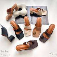 รองเท้าส้นสูง หูหนีบ แม็กซี่ แบรนด์ NIWA SHOES  รหัสสินค้า BT-513