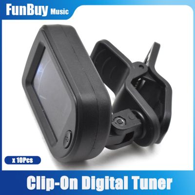 ‘【；】 10Pcs Clip-On Digital Guitar Tuner 360 Degree Rotatable Tuners Machines For Guitar Bass Violin Ukulele Chromatic