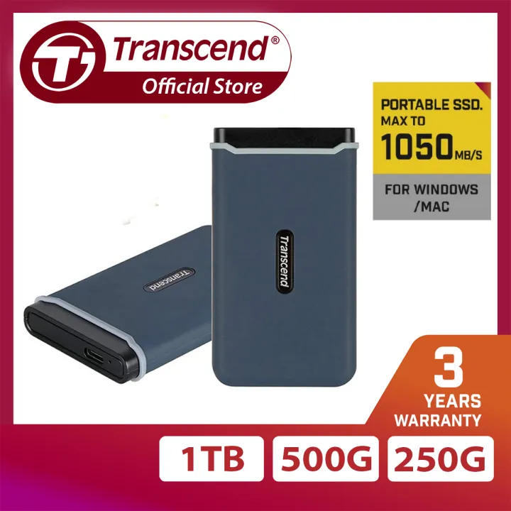 トランセンドジャパン 1TB ESD370C ポータブルSSD PCIe to USB3.1 Gen2Type-C TS1TESD370C 