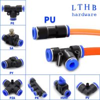 Pneumatic Air Connectors Quick Release Fittings PU 8mm PY PE 6mm 10mm Push In Hose Connector SA Throttle Valve Pneumatic Parts Hand Tool Parts Accesso