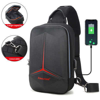 2022 Anti-theft Lock Chest Bag for USB Charging Travel Shoulder Bag High Quality Messenger Bags Waterproof Mens Crossbody Bag