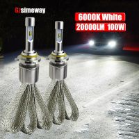 2X Car Headlight H1 LED H11 Bulbs H7 H8 H9 HB3 9005 HB4 9006 9012 ZES Chips 20000LM 100W Auto Lights Kit H27 881 H3 Fog Lamp 12V Bulbs  LEDs  HIDs