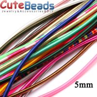 5mm 46cm Rayon Silk Various Materials/Multiple Colors Cord Hollow Rubber DIY Necklace Bracelet Jewelry Making Free Shipping