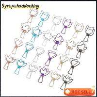 SYRUPSHADDOCKING กระดาษสีทึบโลหะตกแต่งแฟชั่น6ชิ้น/ชุดอุปกรณ์สำนักงานคลิปหนีบกระดาษออกแบบกลวงคลิปทรงปลา