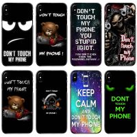 {L electronic shell} เคสโทรศัพท์แบบแข็ง Don 39; T Touch My Phone โปสเตอร์สำหรับ iPhone iPhone 11 12 13 14 Pro MAX Mini 5 5S SE 6 6S 7 8 Plus 10 X XR XS