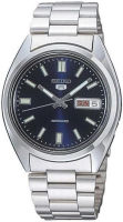 Seiko SNXS77 Automatic Blue Day Date Dial Silver Steel Bracelet Men Watch NEW