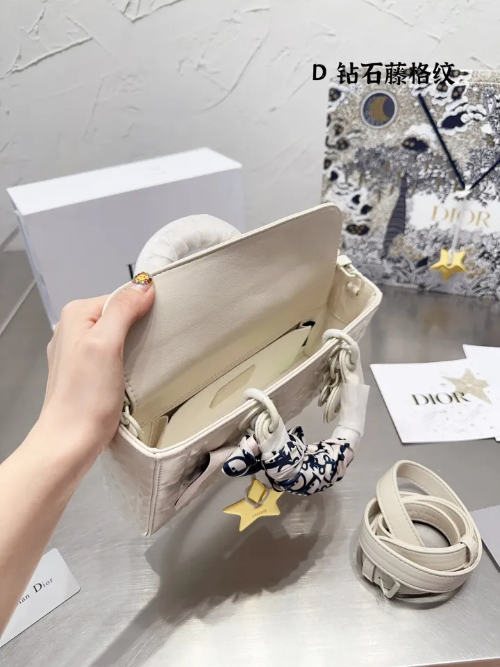 Original gift box packaging) vˉ Women's Bag Mini Handbag High Quality  Cowhide Shoulder Bag Classic Printed Crossbody Top Quality Women's Bag