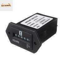 DJRGS 10-80V DC ดิจิตอลปิดผนึกสำหรับเรือรถบรรทุกเครื่องยนต์รถแทรกเตอร์ Hourmeter จับเวลาเคาน์เตอร์ควอตซ์มาตรวัดเวลารายชั่วโมง