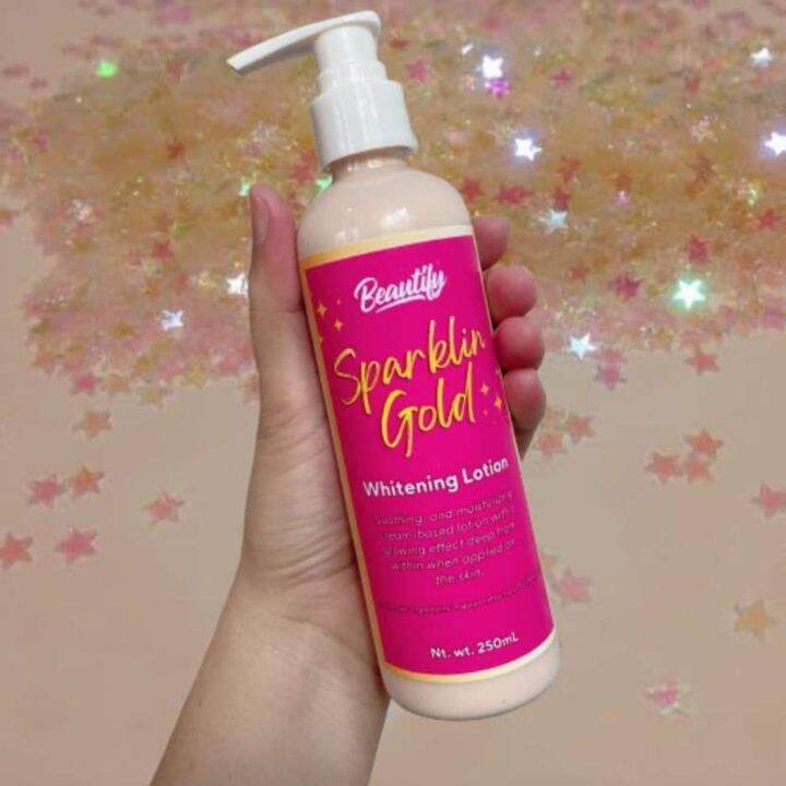Sparklin' Gold Whitening Lotion (shimmering effect) with Sunflower Oil