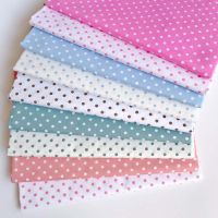 160CM*50CM cotton cloth GREEN PINK BROWN BLUE ORANG white polka dot fabric for DIY bedding cushion patchwork handwork HOME decor Exercise Bands