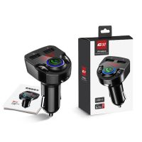 Car FM Transmitter Wireless Handsfree Car Kit MP3 Player Dual Bluetooth-compatible USB Charger Car Chargers