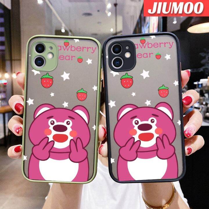 เคส-jiumoo-สำหรับ-xiaomi-redmi-note-4-note-4x-note-4-pro-การ์ตูนน่ารักหมีสตรอเบอร์รี่-lotso-กันกระแทกเคสโทรศัพท์มีลายซิลิโคนเปลือกแข็งคลุมทั้งหมดป้องกันเลนส์กล้องเคสนิ่ม