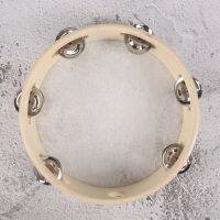 8" Musical Tambourine Tamborine Drum Round Percussion Gift for KTV Party