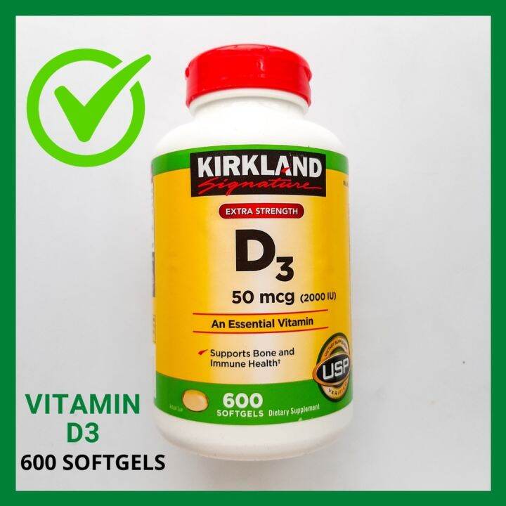 ۩ Kirkland Vitamin D3 50 mcg 2000 IU Kirkland Multivitamin Vitamin D