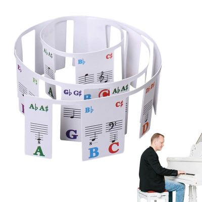NEW 88/61Keys Piano Keyboard Stickers Transparent Detachable Music Decal Notes Electronic Piano Spectrum Sticker Symbol