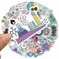 10/50pcs/pack Science Chemistry Biology Laboratory Research Stickers For Furniture Wall Desk Chair Toy Computer Motorcycle Nails Screws Fasteners