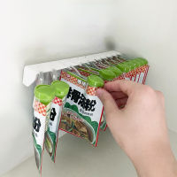 Kitchen wall-mounted seasoning rack free punching seasoning bag rack bag seasoning bag storage rack bag clip