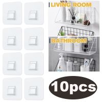 10pcs Transparent Wall Hooks Adhesive bathroom Storage Hangers Cup Heavy Load Holder Rack