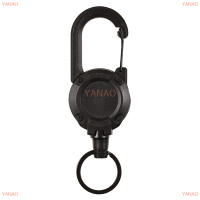 YANAO 1PC หดได้ง่าย-to-Pull BUCKLE Badge Reel carabiner Anti-Lost Key CHAIN