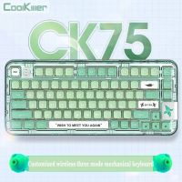 CoolKiller CK75 Wireless Mechanical Keyboard Transparent Case Keycap Gasket 2.4g Bluetooth Hot Swappable PCB WIN MAC Basic Keyboards