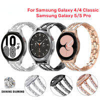 สร้อยข้อมือเพชร Samsung Watch 6/5/4 40 มม. 44 มม. เครื่องประดับสตรีพร้อม Galaxy Watch 6 Classic 43 47 มม. สำหรับ Samsung Watch 5 Pro 45 มม